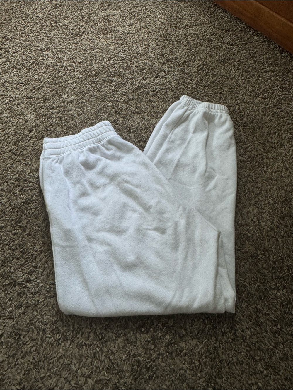 American Eagle Outfitters White Fleece Sweatpants